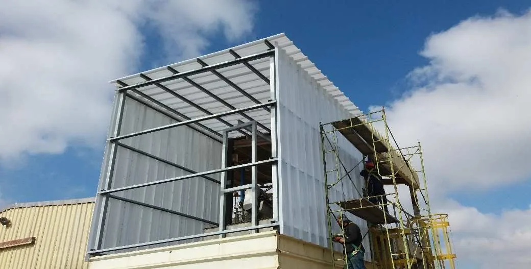 Montaje de estructura metálica realizado por RSG